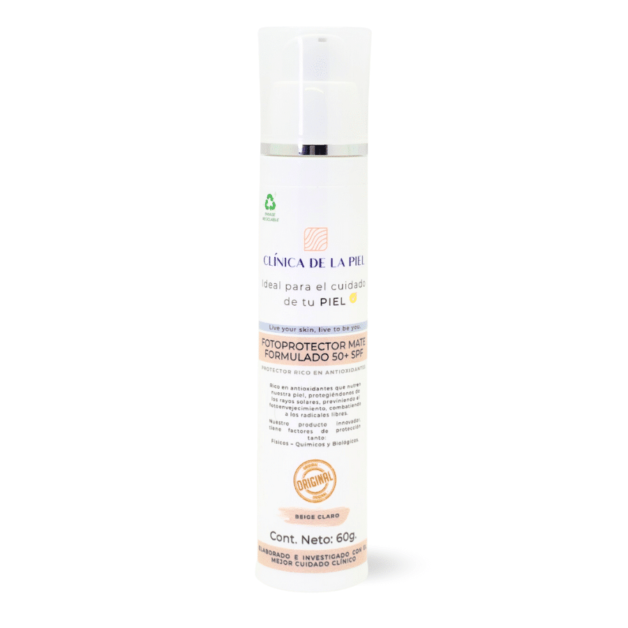 Fotoprotector Mate formulado beige medio